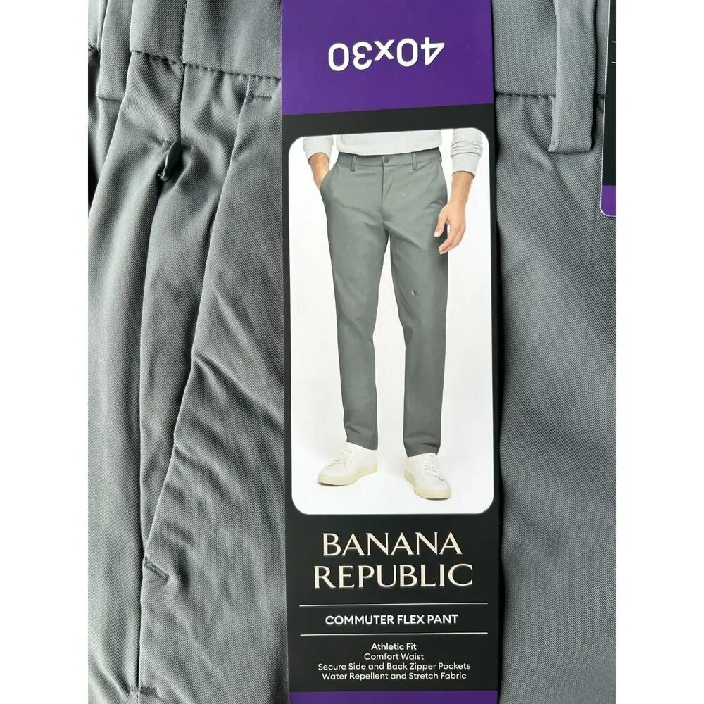 Banana Republic Men's Commuter Flex Pant Gray Size 40x30